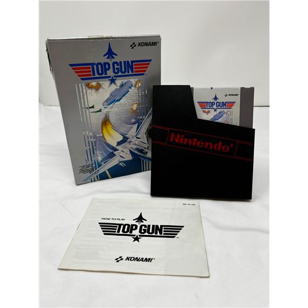 Classic Nintendo Top Gun Cartridge in box