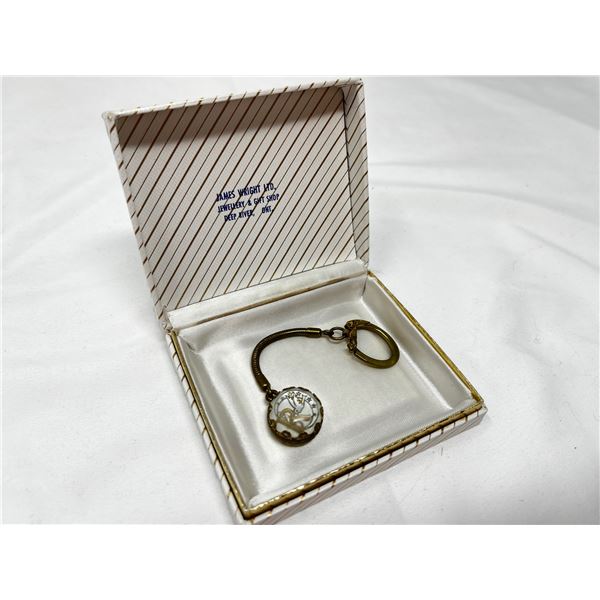 Vintage oddfellows double sided keychain