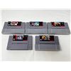 Image 1 : Lot of 5 super nintendo Game Cartridges