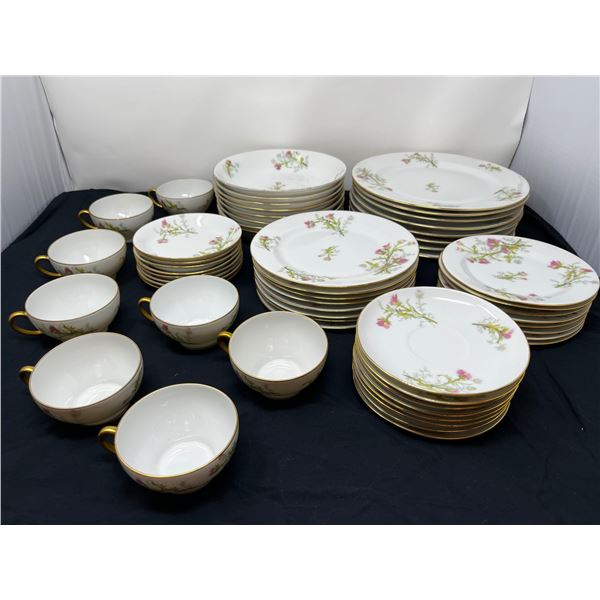 Limoge France thistle pattern china set