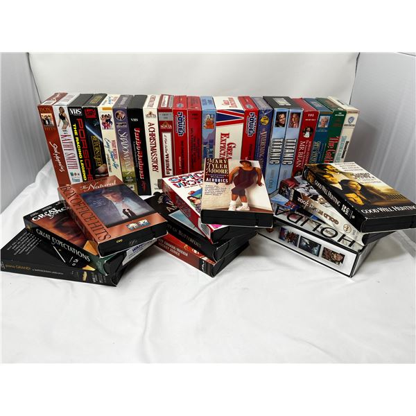 30+ Mixed vintage VHS Tapes and sets
