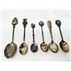 Image 1 : Lot of 6 solid silver collector spoons 67g total weight