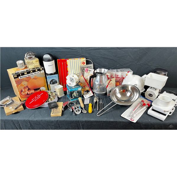 Assorted kitchen tools and equipment