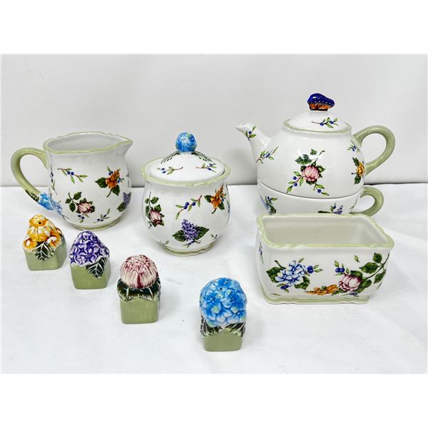 Princess house vintage garden pattern tea set