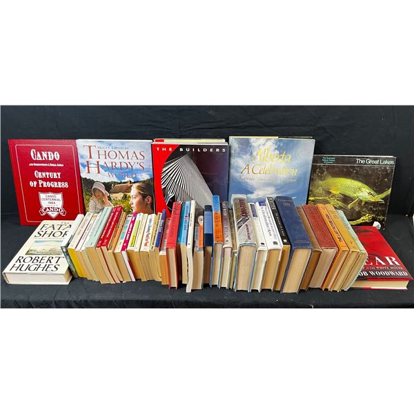 Variety of fiction and non-fiction books