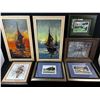 Image 1 : Lot of 7 mixed wall artworks inc lyn bastien