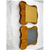 Image 2 : Pair of heart shaped mirrored shelf hangers