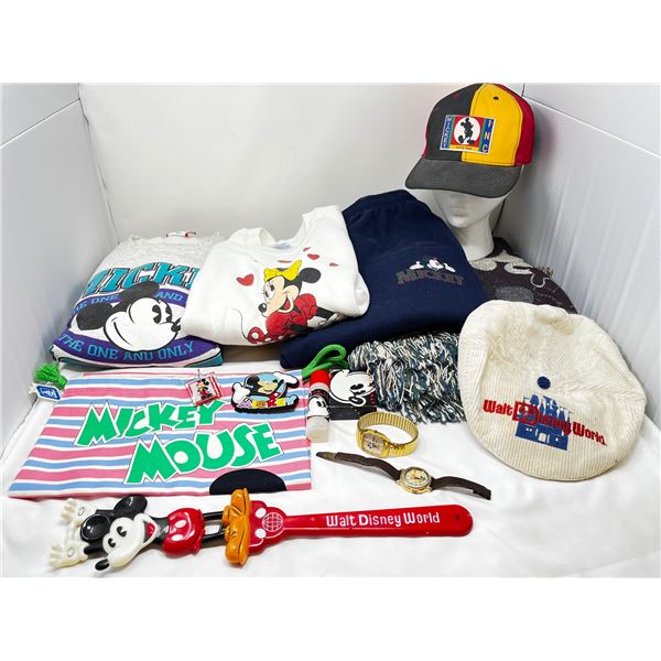 Disney lot including hat, shirts watches and misc