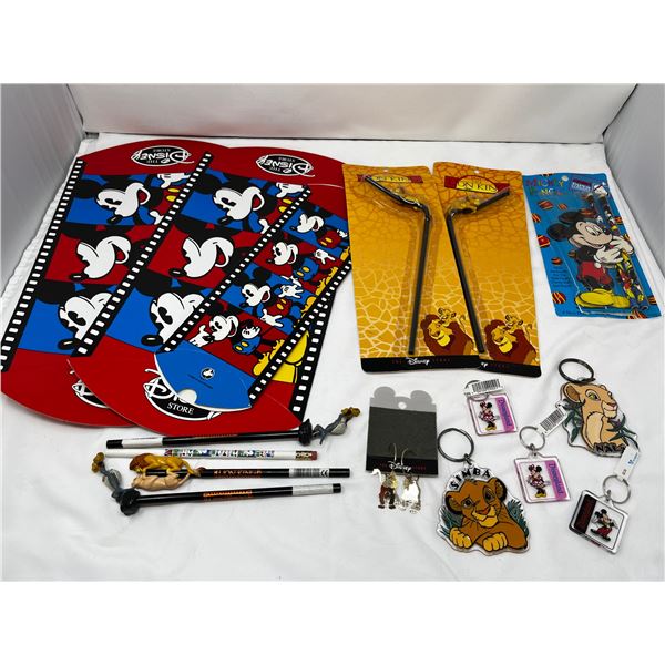 Disney lot including pencils, key chains ect