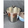 Image 5 : Lot of three cooking pots including steam pot