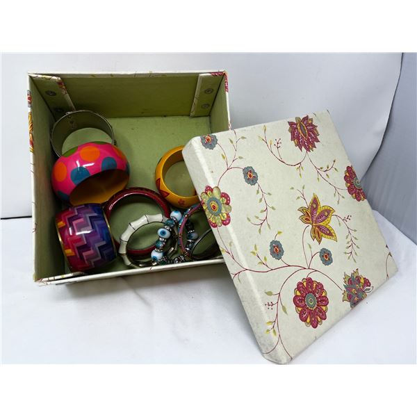 Twelve mixed ladies costume bracelets