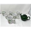 Image 1 : Lot of 6 sheep coffee cups with tea pot