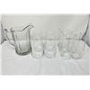 Image 1 : Two set of drinking glasses and pitcher