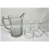 Image 3 : Two set of drinking glasses and pitcher
