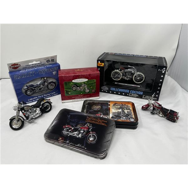 Harley davidson collectors cards and die cast