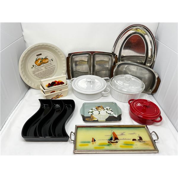 Assorted bowls and serving trays
