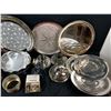 Image 2 : Lot of mixed metal trays and misc