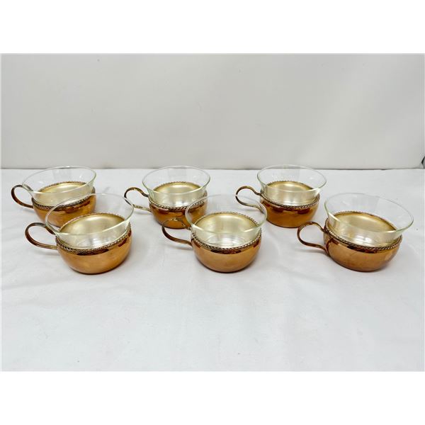 Mixed lot of Jena Glas bowls and metal cups