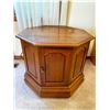 Image 1 : Set of two octagonal wooden end tables