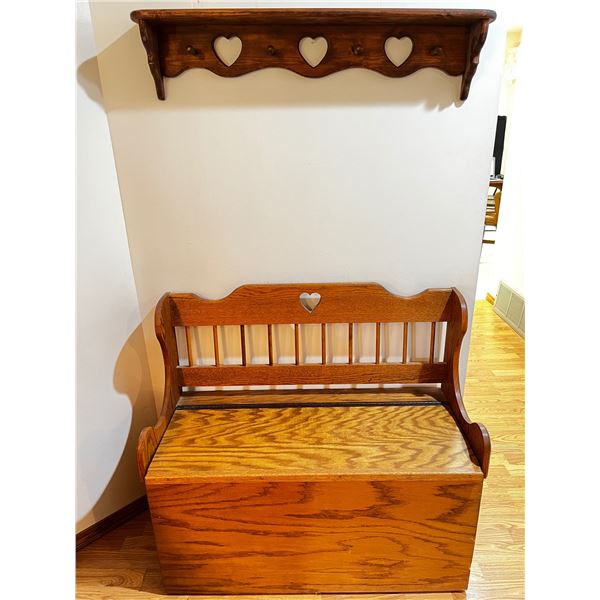 Boot chest/ coat hangers with heart design