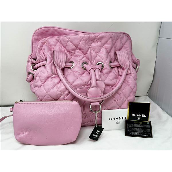 Pink Chanel designer Purse (damaged)