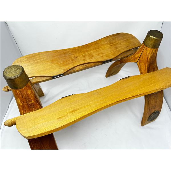 Ornamental wooden camel saddle