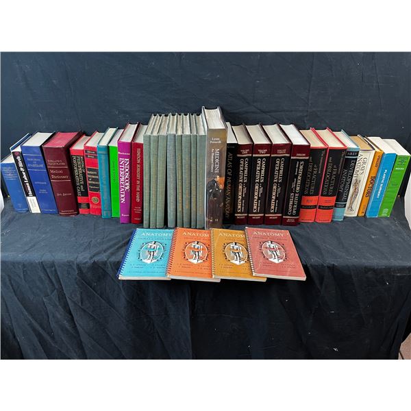 Large selection of medical books