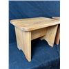 Image 3 : Two wooden foot stools