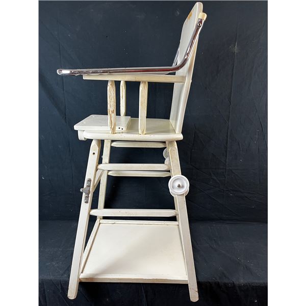 Vintage folding baby high/low chair