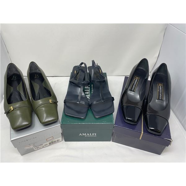 Lot of three ladies shoes including designer names