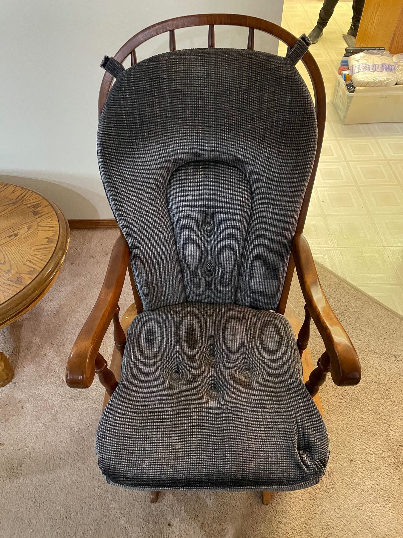 Shermag wooden rocking chair