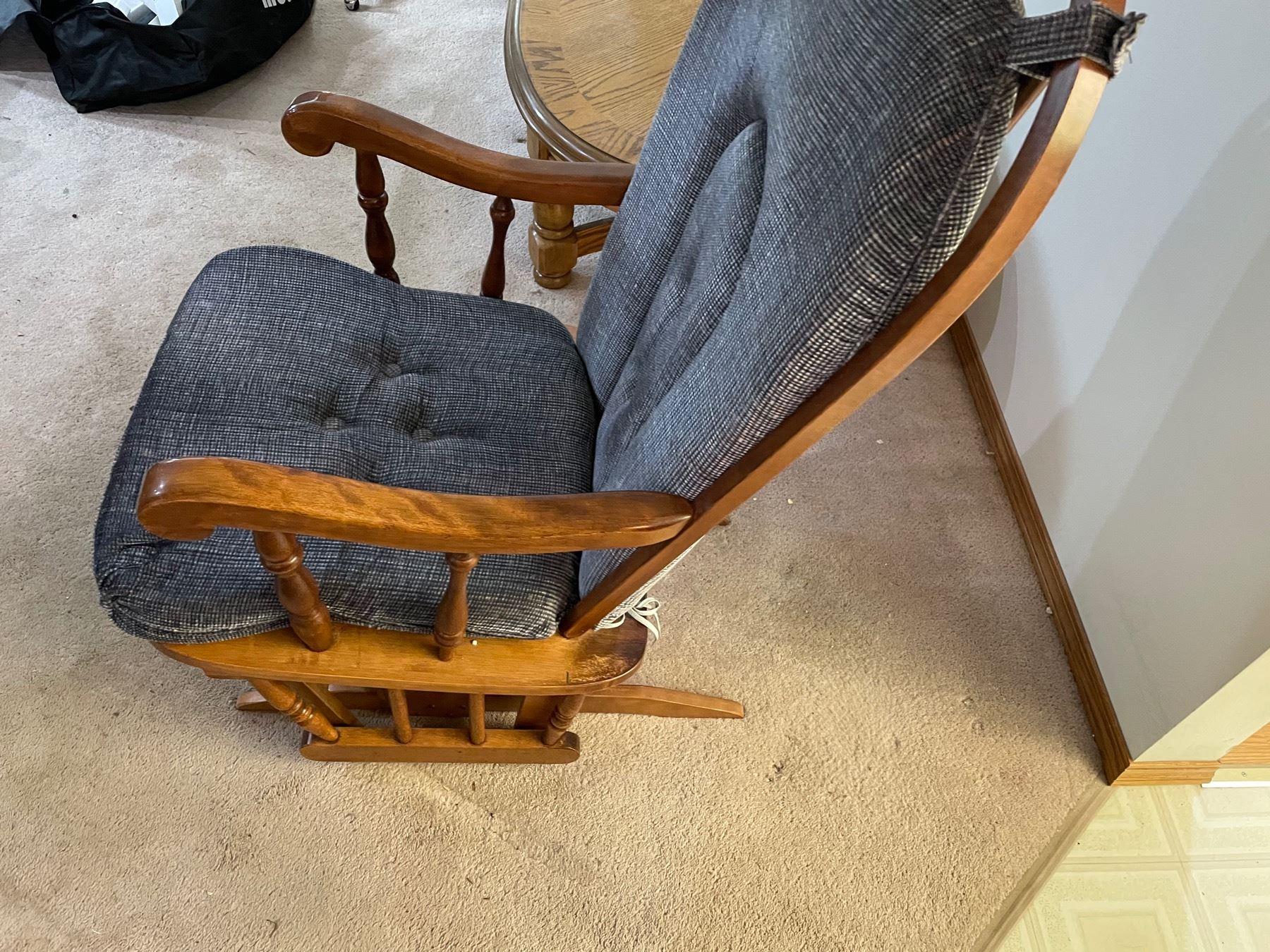 Shermag wooden rocking chair