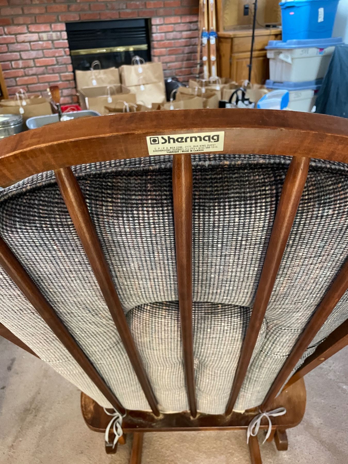 Shermag wooden rocking chair
