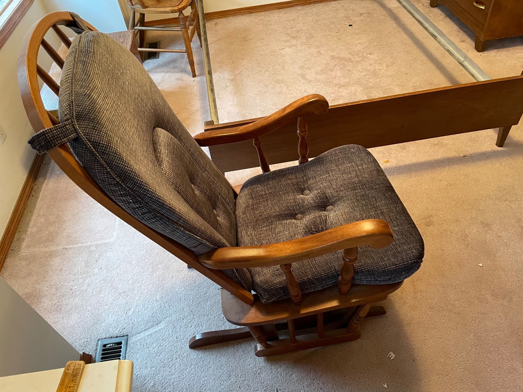 Shermag wooden rocking chair