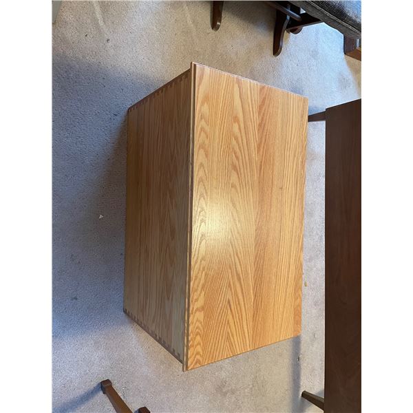 Wooden toy chest with dovetail construction