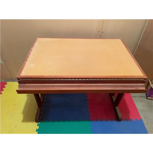 Wooden drafting table