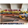 Image 3 : Bulk lot of hand saws and levels.