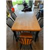 Image 1 : Wooden dining room table and 6 chairs