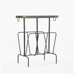 In the Manner of Jacques Adnet magazine rack