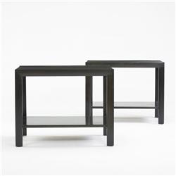 American occasional tables, pair