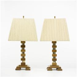 Art Deco table lamps, pair