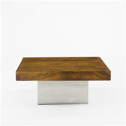 In the manner of Milo Baughman coffee table