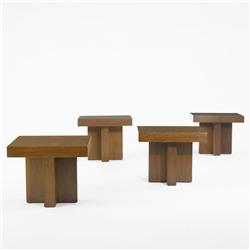 Milo Baughman occasional tables, set of four