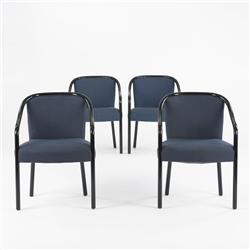 Ward Bennett armchairs, set of four