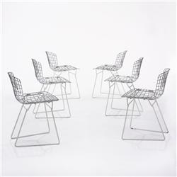 Harry Bertoia child's chairs, set of six
