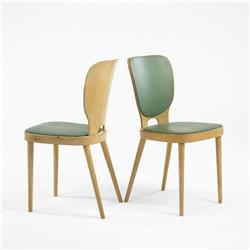 Max Bill side chairs, pair
