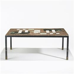 In the manner of Roger Capron coffee table