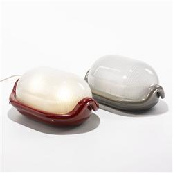 Castiglioni Noce lamps, pair