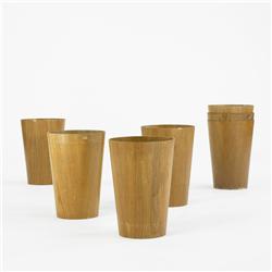Danish wastepaper baskets, set of seven