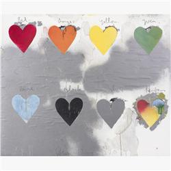 Jim Dine untitled (Hearts lithograph)